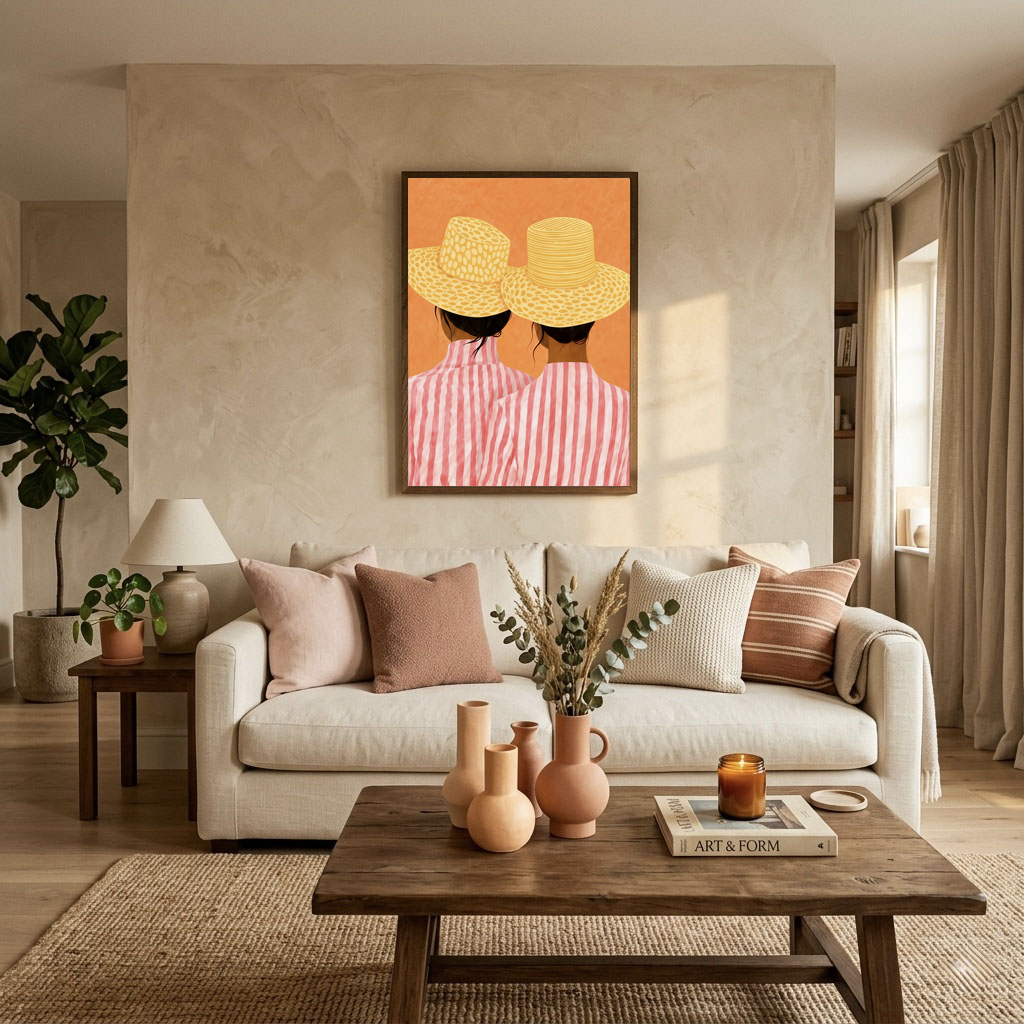 Black Women Wall Art Poster – Colorful Afrocentric Portrait